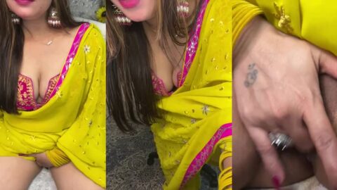 Desi green saree milf tango video